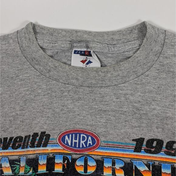 Vintage 1998 Mens Drag Racing Large T-Shirt NHRA Hot Rod 7th California Reunion - Picture 4 of 9